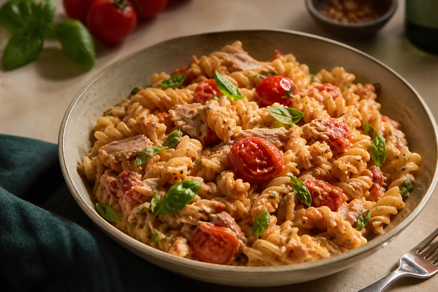 Tuna Baked Feta Pasta