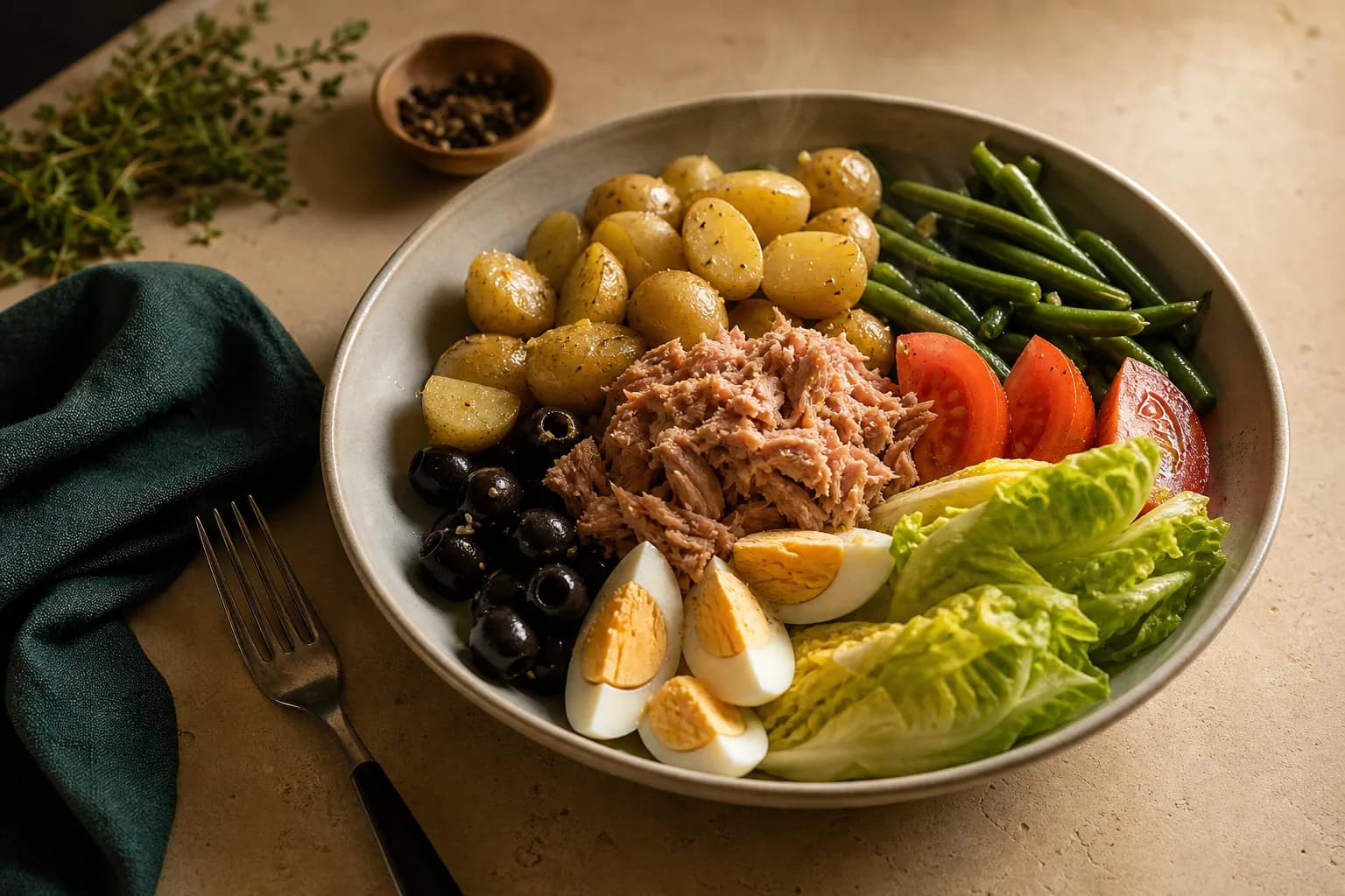 Tuna Nicoise-Style Bowl