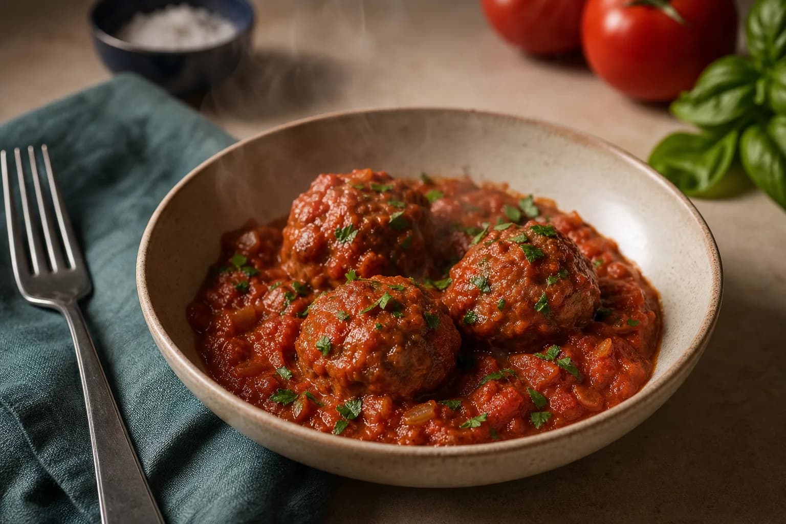 Turkey Meatballs in Tomato Sauce
